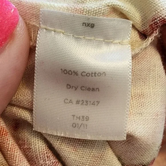 Talbots floral tapestry jacquard cottage 100% cotton pencil‎ skirt size 2 - Picture 8 of 8